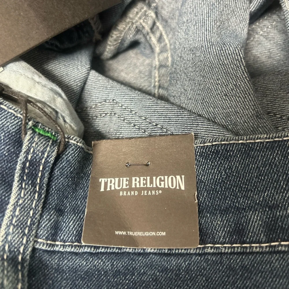 True Religion Dark Blue Men's Straight Jeans‎ 30/34